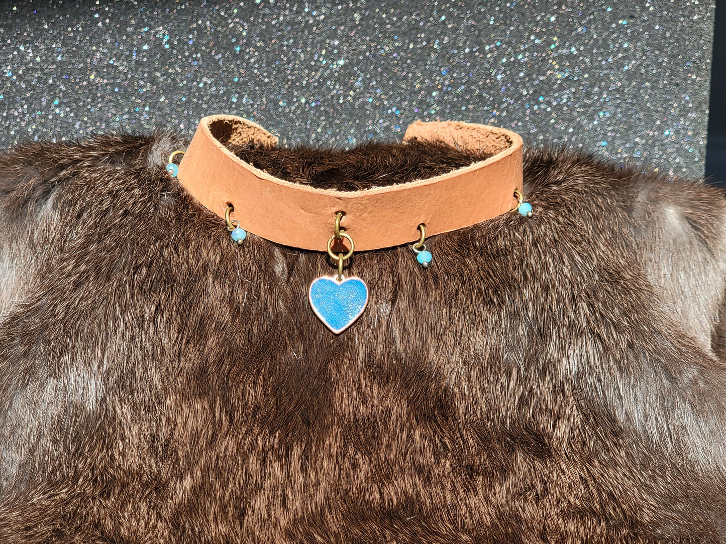 Blue Heart Collar