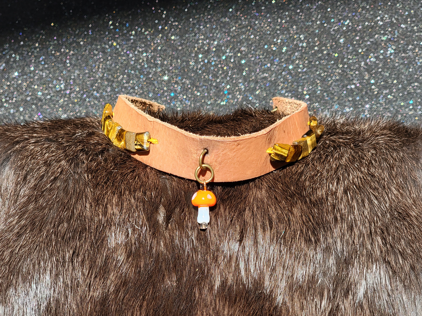 Tiger's Eye Mushroom Collar