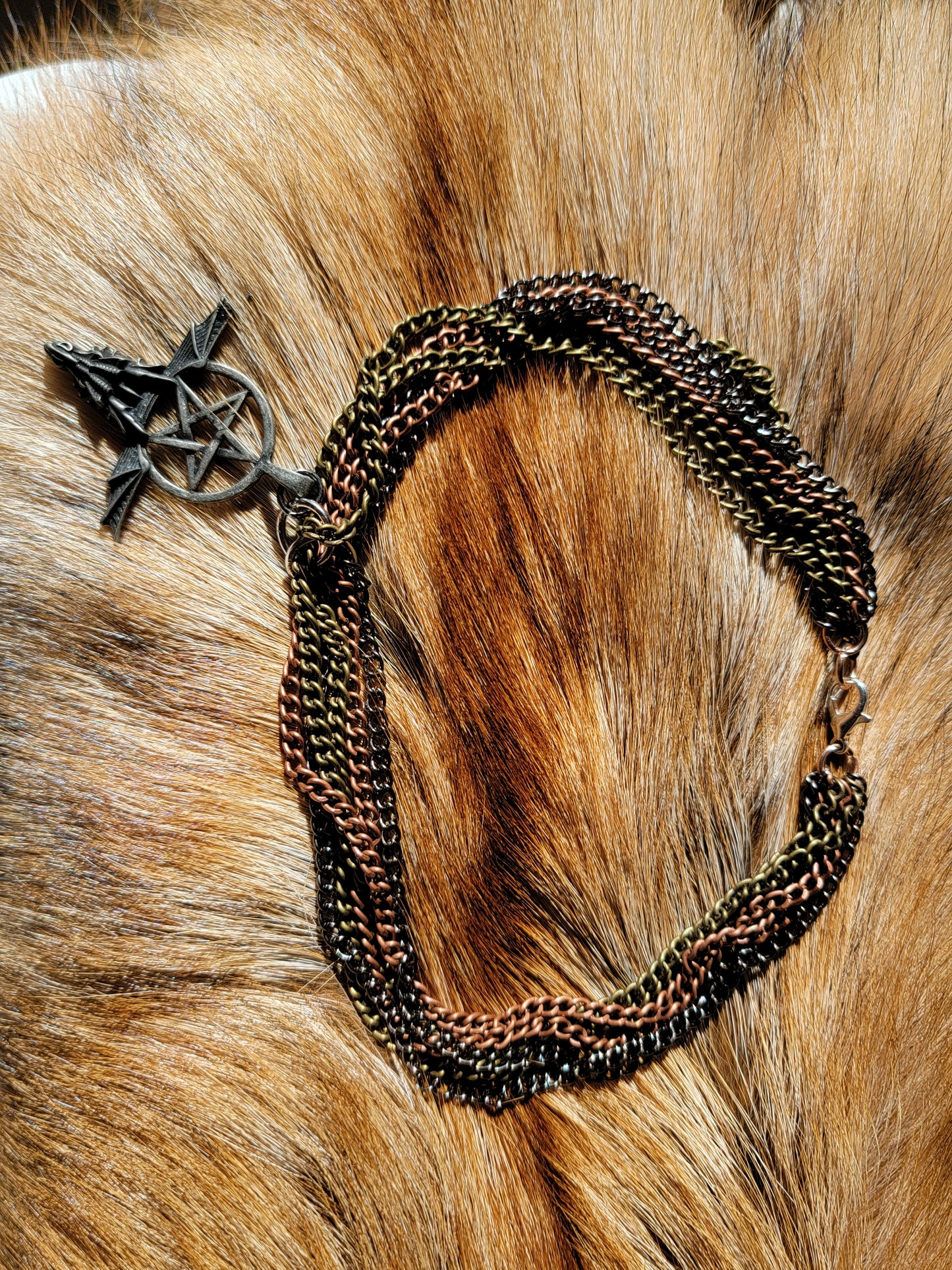 Dragon Pentagram Choker