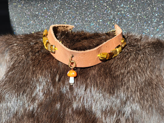 Tiger's Eye Mushroom Collar